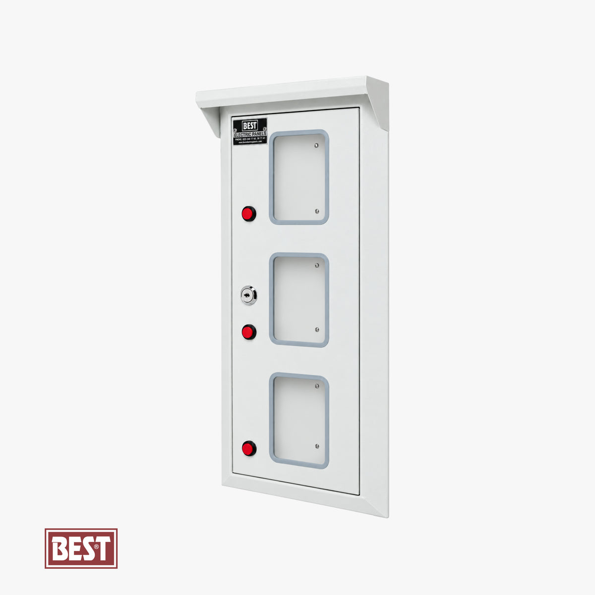 Door Box Concealed 3 Plates W175 X H475 X H30mm 1mm (BEST)