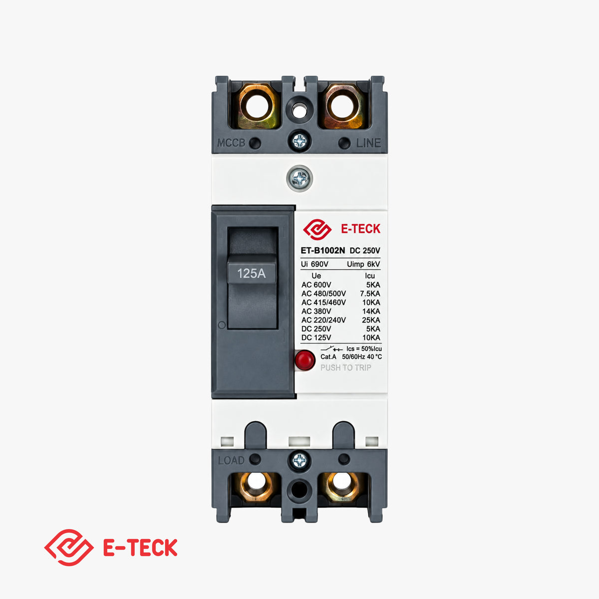 MCCB DP 125A DC 250V ET-B1002N (E-Teck)