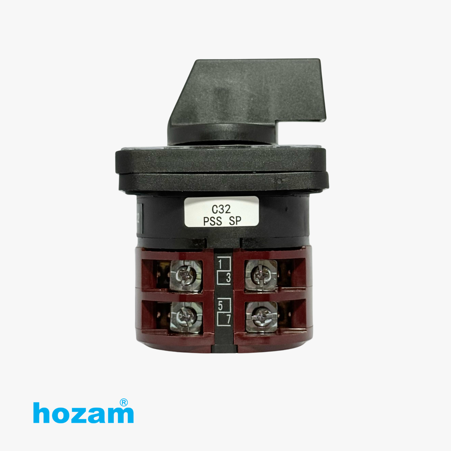 Hozam 4 Position Rotary Selector Switch | 0-1-2-4 Manual Changeover Switch | 8 Terminal Panel Mount Cam Switch | IEC 60947-3 Industrial Rotary Switch