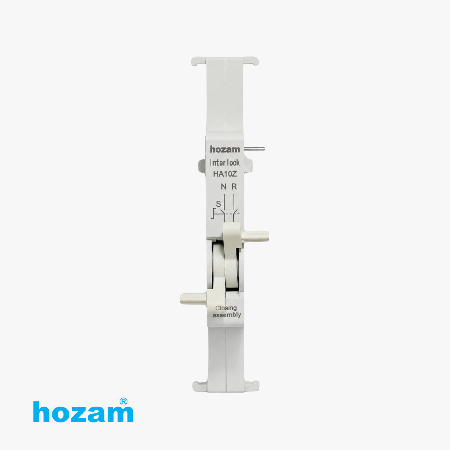 Hozam HA10Z Interlock Locking Assembly for DIN Rail Electrical Switchgear | Mechanical Safety Interlock Module