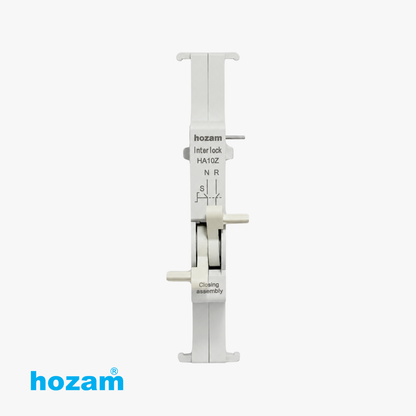 Hozam HA10Z Interlock Locking Assembly for DIN Rail Electrical Switchgear | Mechanical Safety Interlock Module