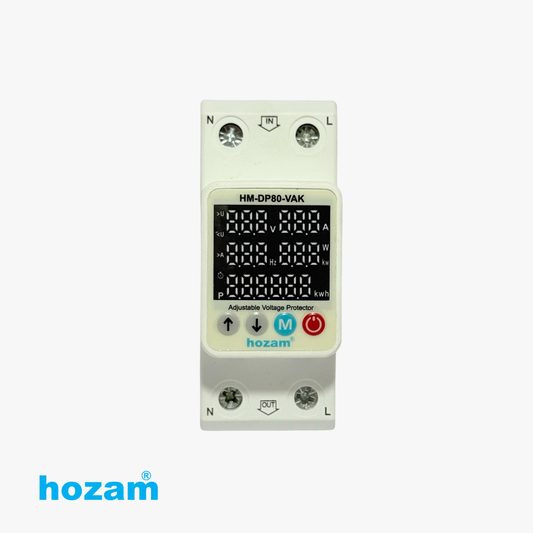 Hozam HM-DP80-VAK Adjustable Voltage Protector with Digital Display | Over & Under Voltage