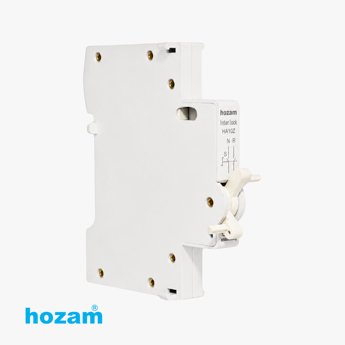 Hozam HA10Z Interlock Locking Assembly for DIN Rail Electrical Switchgear | Mechanical Safety Interlock Module