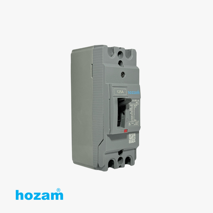 Hozam 125A DC Molded Case Circuit Breaker (MCCB) – 250V DC Heavy Duty Protection Switch