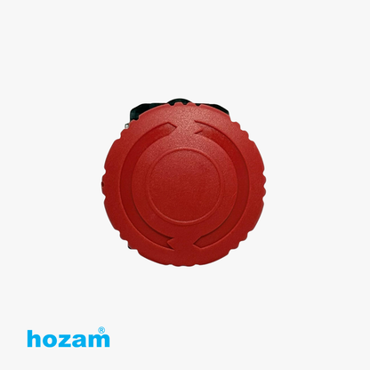 Hozam 22mm Red Emergency Stop Push Button Switch Twist Release 1NO Panel Mount Industrial Safety Switch, 10A
