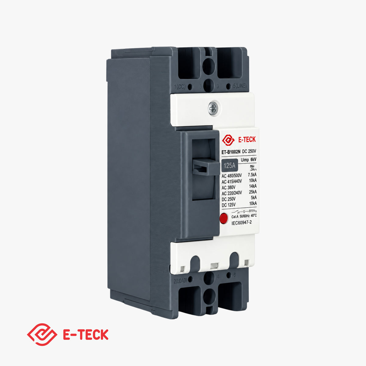 MCCB DP 125A DC 250V ET-B1002N (E-Teck)