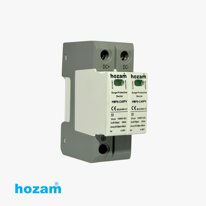 Hozam HMP9-C40PV DC Surge Protective Device (SPD) | 1000V DC Solar Surge Protector | Type 2 PV Protection 40kA