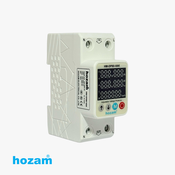 Hozam HM-DP80-VAK Adjustable Voltage Protector with Digital Display | Over & Under Voltage