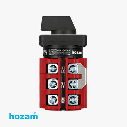 Phase Selector Neutral Cut 63A (4 In 1 Out) (Hozam)