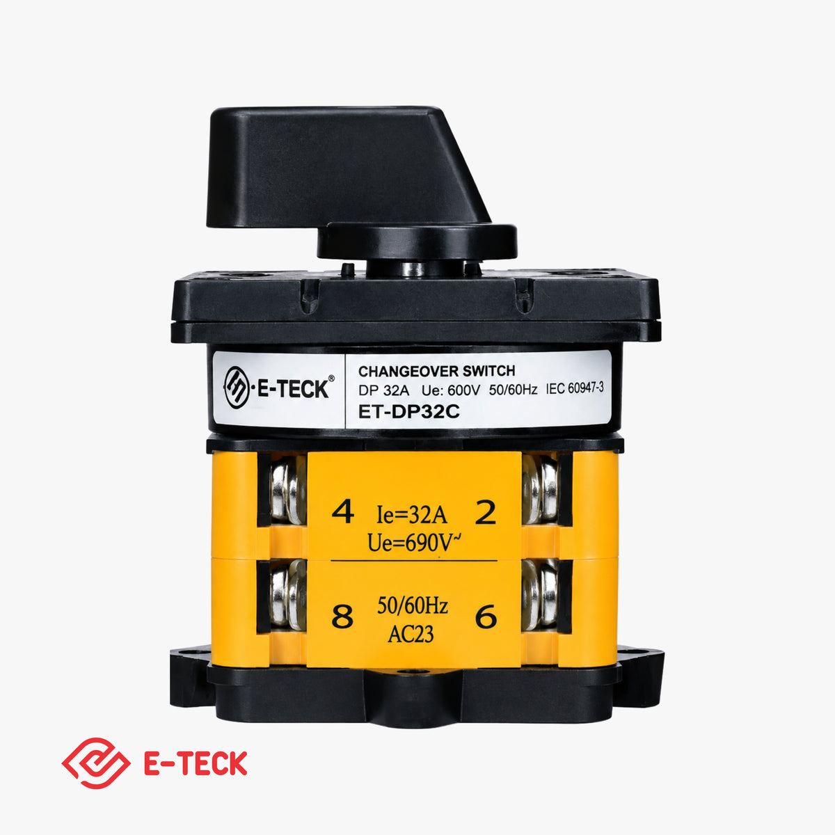 Manual Changeover DP 32A (2 IN & 1 Out) (E-Teck)