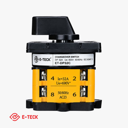 Manual Changeover DP 32A (2 IN & 1 Out) (E-Teck)