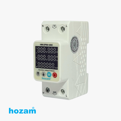 Hozam HM-DP80-VAK Adjustable Voltage Protector with Digital Display | Over & Under Voltage