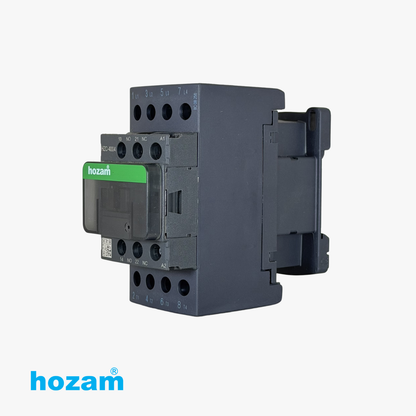 Hozam HZC-4004 4 Pole AC Magnetic Contactor 40A | Industrial Power Contactor | 220V/380V Coil | Electrical Panel Component