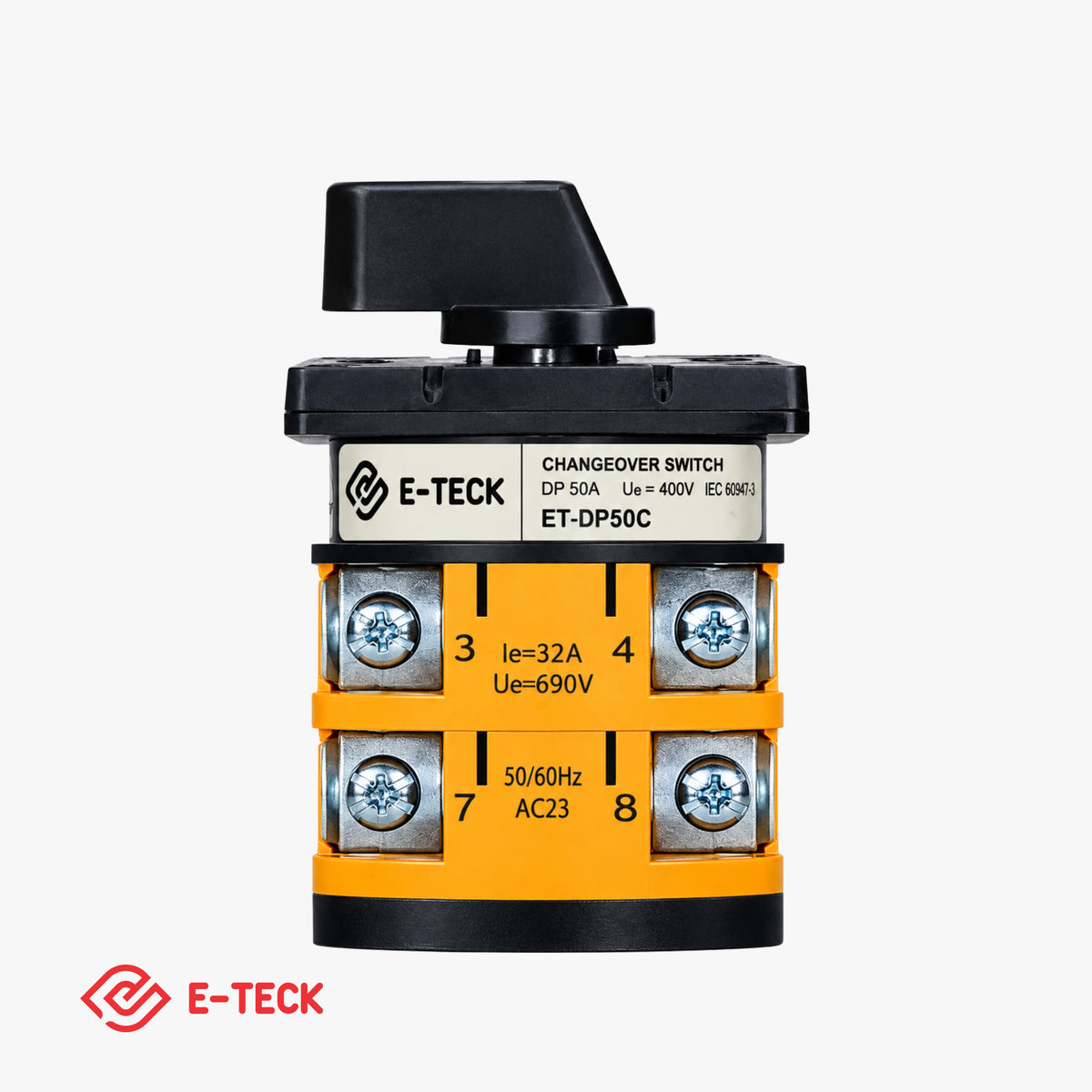 Manual Changeover DP 50A (2 IN & 1 Out) (E-Teck)