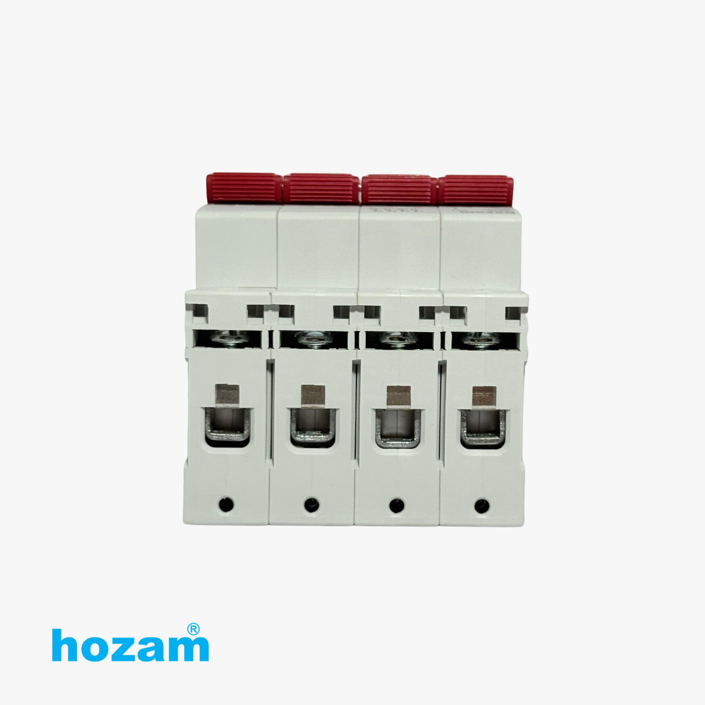 Hozam HM10 4 Pole C32 Miniature Circuit Breaker (MCB) – 400V AC | 6kA Protection | DIN Rail Mount