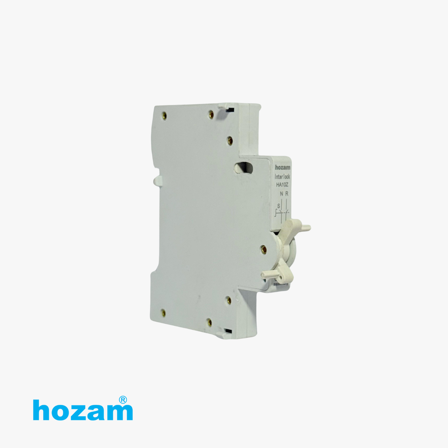 Hozam HA10Z Interlock Locking Assembly for DIN Rail Electrical Switchgear | Mechanical Safety Interlock Module