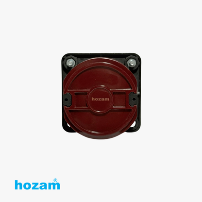 HOZAM 3 Position Rotary Cam Selector Switch 0-1-2 | 4 Terminal Panel Mount Changeover Switch | IEC 60947-3