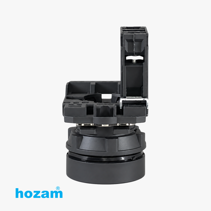 Hozam HBE-102 22mm Red Momentary Push Button Switch with 1NC Contact Block | Industrial Control Panel Push Button | 10A