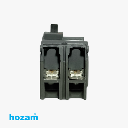 Hozam HZ125N 125A 2-Pole DC Molded Case Circuit Breaker (MCCB) | DC 250V | Heavy-Duty Circuit Protection