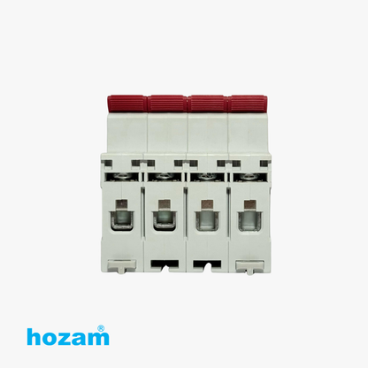 Hozam HM10 4 Pole C32 Miniature Circuit Breaker (MCB) – 400V AC | 6kA Protection | DIN Rail Mount