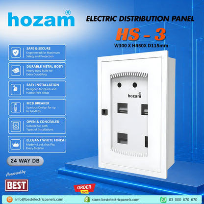 BEP-A-05178 HS-3 Panel ConcealedOpen 300X450X115mm 0.70.6mm