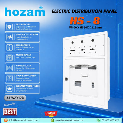 BEP-A-05213 HS-8 Panel ConcealedOpen 400X550X115mm 0.70.6mm